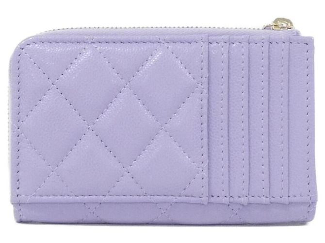 Tarjetero Chanel Timeless Classic Purple Púrpura - vista 2