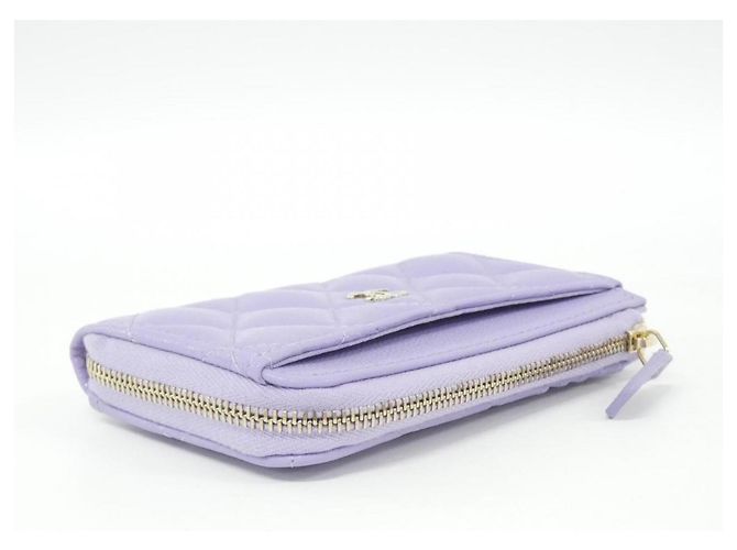 Tarjetero Chanel Timeless Classic Purple Púrpura - vista 3