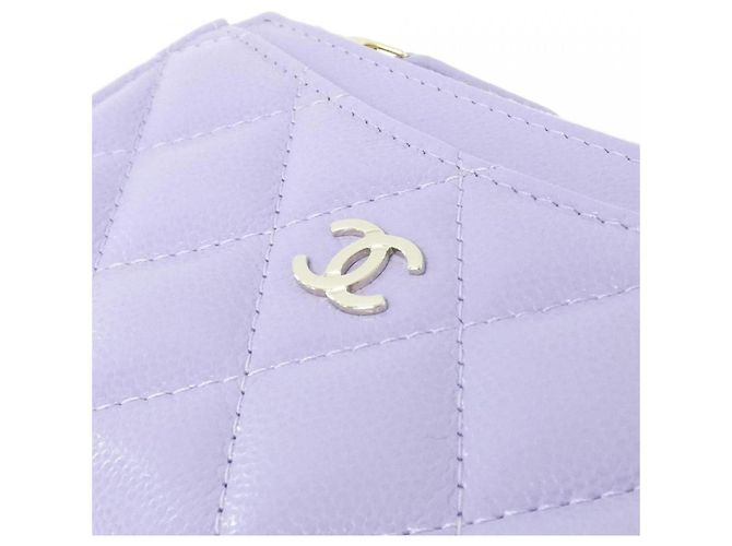 Tarjetero Chanel Timeless Classic Purple Púrpura - vista 4