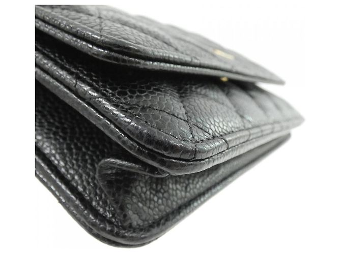 Catena per portafoglio Chanel Timeless Classic Line AP0250 Nero Bordò - vista 3