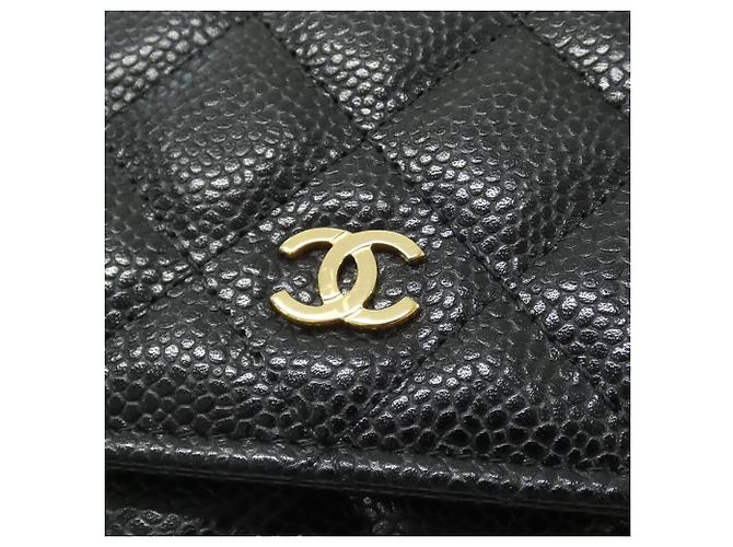 Catena per portafoglio Chanel Timeless Classic Line AP0250 Nero Bordò - vista 4