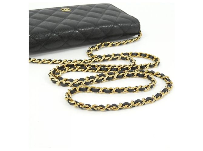Catena per portafoglio Chanel Timeless Classic Line AP0250 Nero Bordò - vista 5