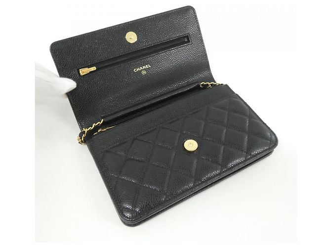 Catena per portafoglio Chanel Timeless Classic Line AP0250 Nero Bordò - vista 7