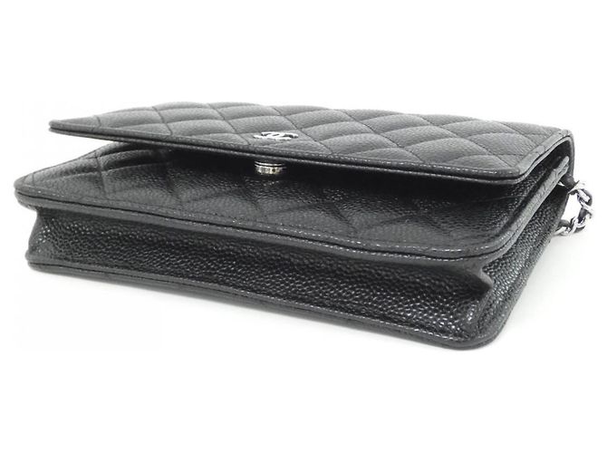 Catena per portafoglio Chanel Timeless Classic Line AP0250 Nero Bordò - vista 3