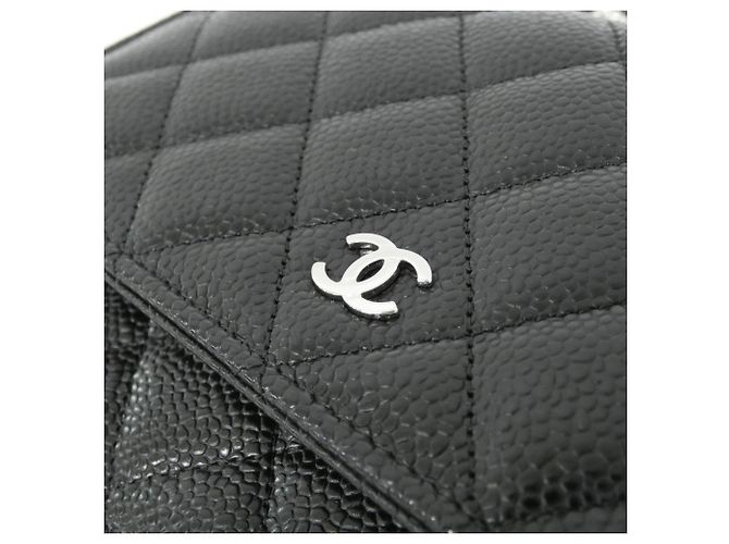 Catena per portafoglio Chanel Timeless Classic Line AP0250 Nero Bordò - vista 4