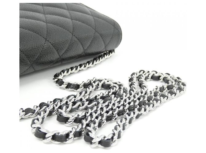 Catena per portafoglio Chanel Timeless Classic Line AP0250 Nero Bordò - vista 5