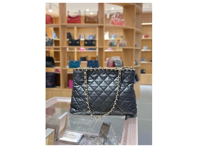 Chanel Chain Tote Bag Schwarz - Ansicht 2