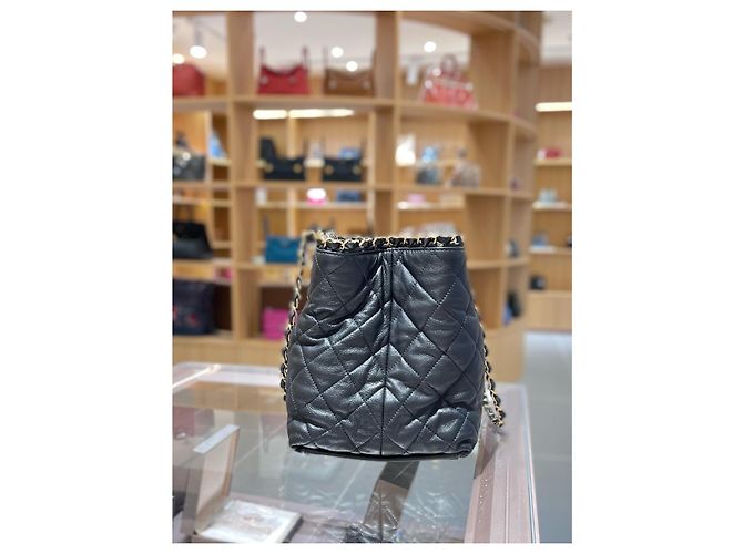 Chanel Chain Tote Bag Schwarz - Ansicht 3
