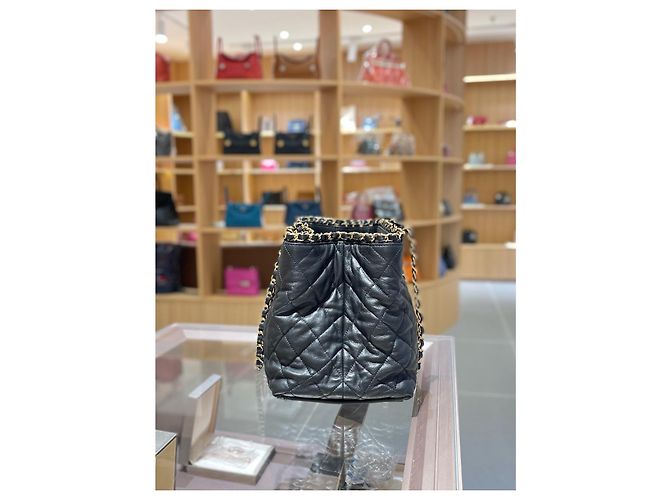 Chanel Chain Tote Bag Schwarz - Ansicht 4