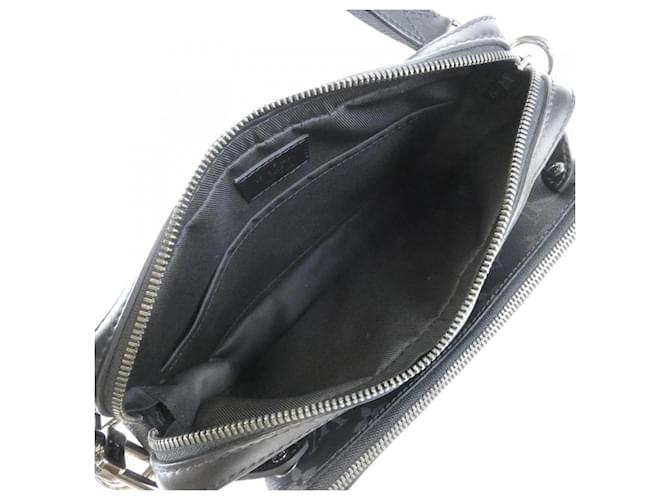 Borsa a tracolla Louis Vuitton Monogram Eclipse Reverse Trio Messenger Nero Grigio - vista 9