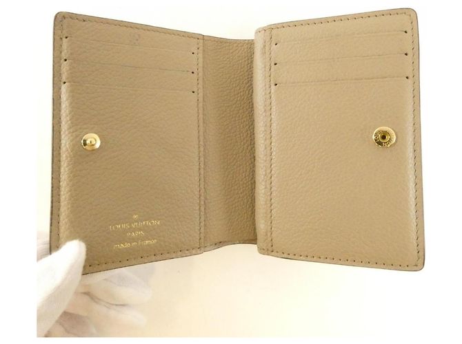 Portafoglio Louis Vuitton Bicolor Monogram Empreinte Beige Grigio - vista 3