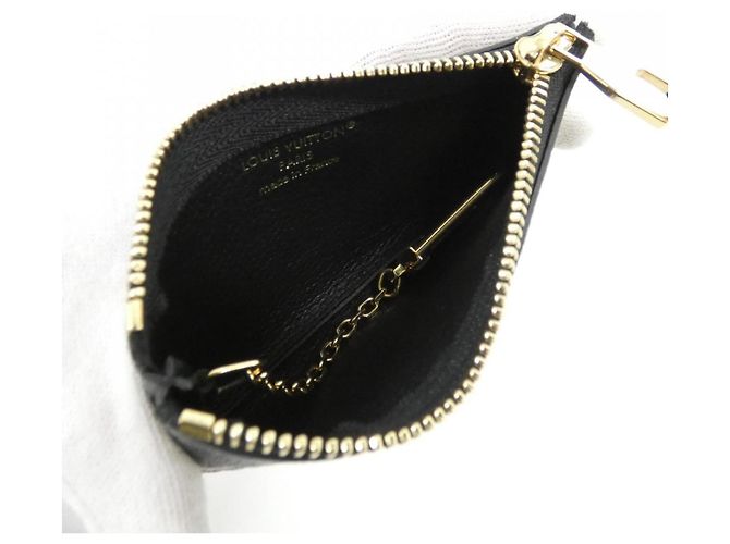 Louis Vuitton Bicolor Monogram Empreinte Coin & Key Case Black Beige - view 3