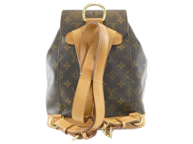 Zaino Louis Vuitton Monogram Montsouris MM Marrone - vista 2