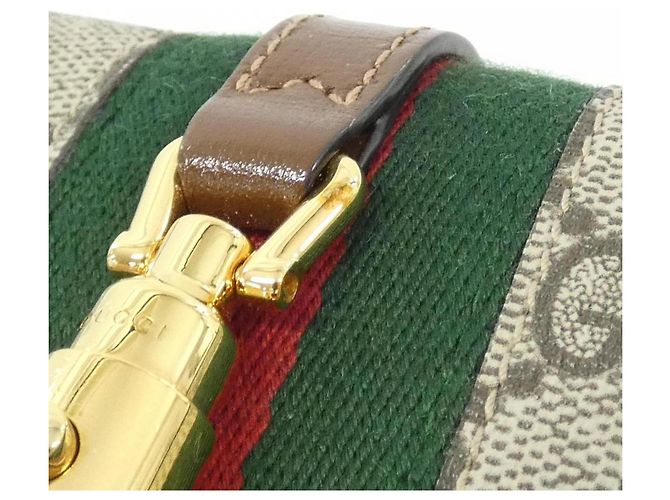 Gucci JACKIE 1961 Bi-Fold Wallet Braun Beige - Ansicht 4