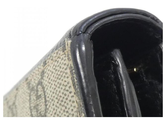 Gucci GG Marmont Klapperbrieftasche Schwarz Beige - Ansicht 3