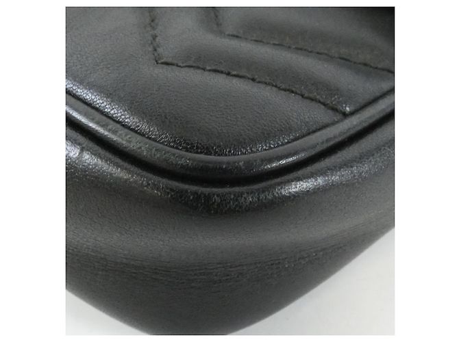 Borsa a Spalla Gucci GG Marmont 476433 DTDCT Nero - vista 3