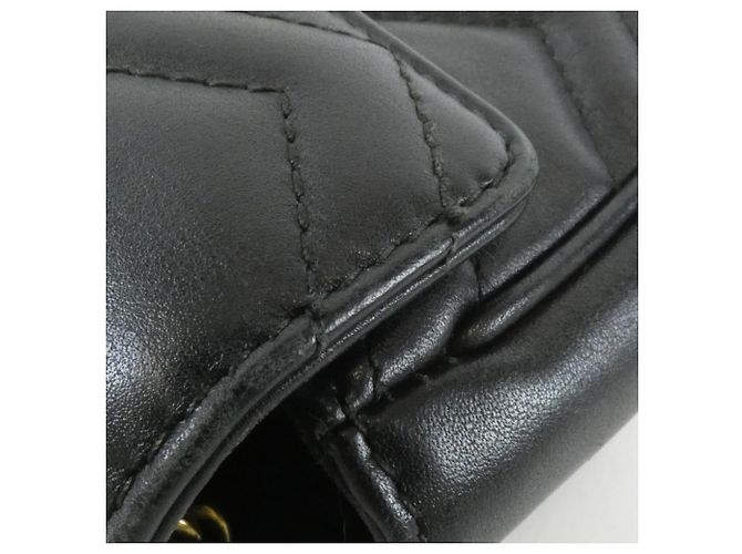 Borsa a Spalla Gucci GG Marmont 476433 DTDCT Nero - vista 6