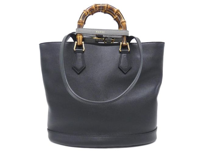 Borsa Gucci Diana in pelle nera Nero - vista 2
