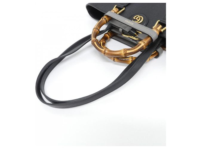 Borsa Gucci Diana in pelle nera Nero - vista 6
