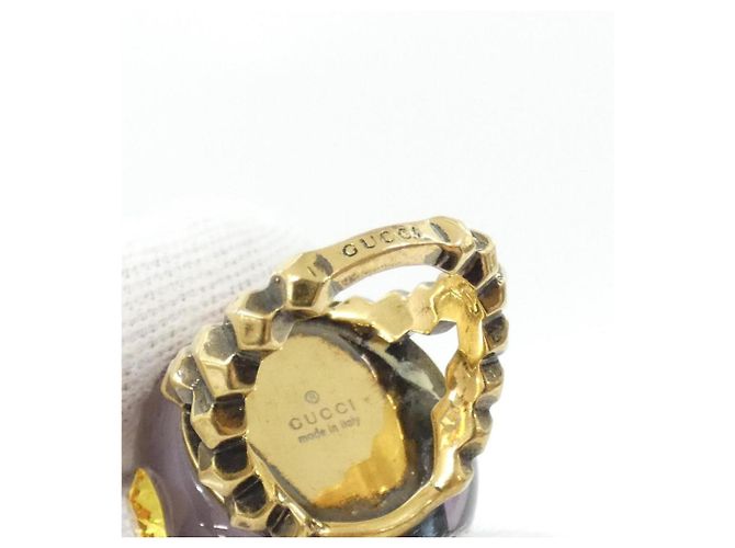 Anello Gucci 539112 con fascia dorata multicolore D'oro - vista 4