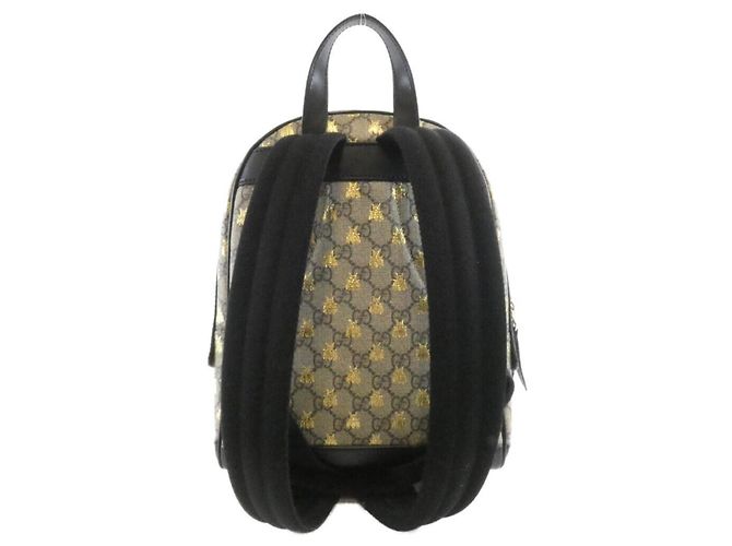 Gucci 427042 9N0AG Rucksack Schwarz Beige - Ansicht 2
