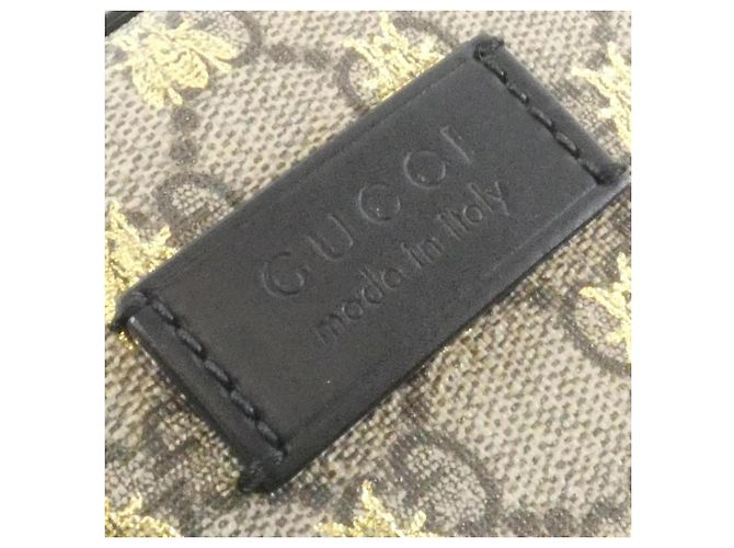 Gucci 427042 9N0AG Rucksack Schwarz Beige - Ansicht 5