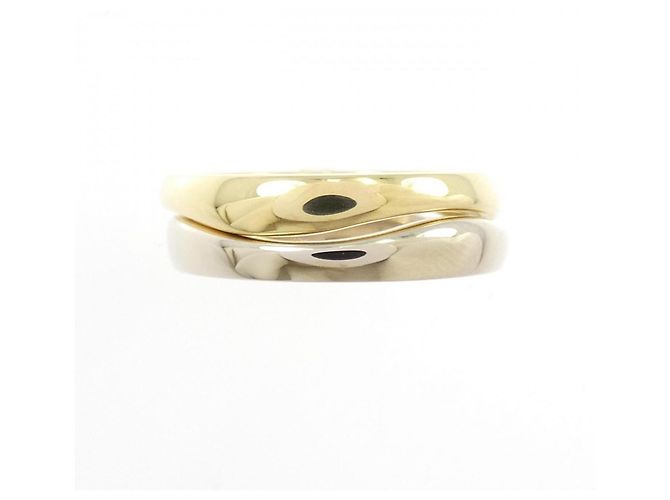 Anello Cartier Love Me in Oro Bianco e Giallo - vista 2