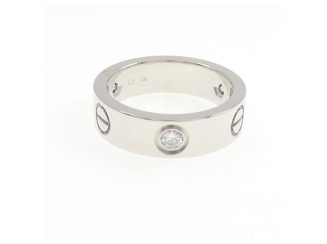 Cartier Love Ring mit halbem Diamanten - Ansicht 2