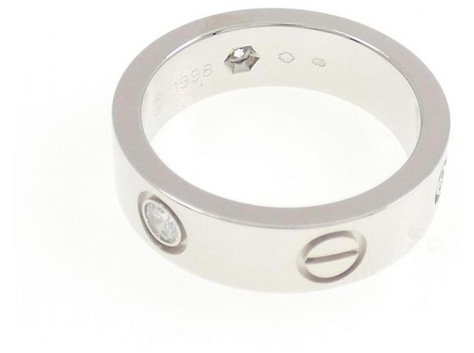 Cartier Love Ring mit halbem Diamanten - Ansicht 3