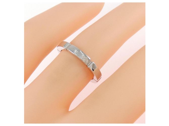 Anello Maillon Panthère Cartier in oro bianco 18K - vista 4