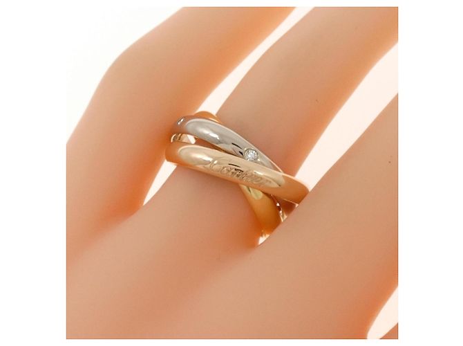 Anello Cartier Trinity in oro 18K e diamante - vista 4