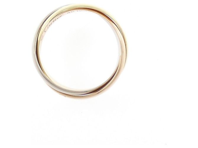 Anello Cartier Trinity in oro rosa bianco e giallo 18K - vista 2