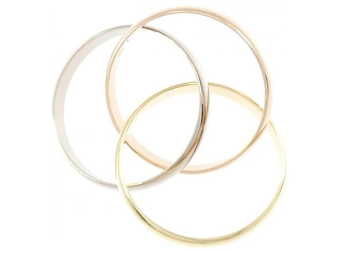 Anello Cartier Trinity in oro rosa bianco e giallo 18K - vista 3