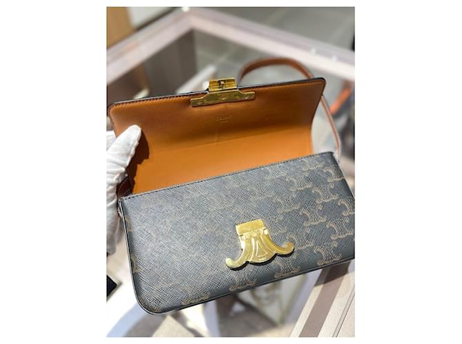 Céline Borsa sottobraccio Celine Marrone Monogramma - vista 6