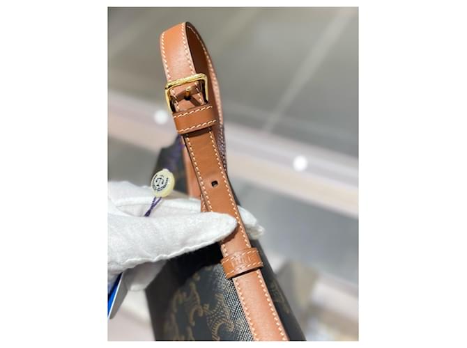 Céline Borsa sottobraccio Celine Marrone Monogramma - vista 8