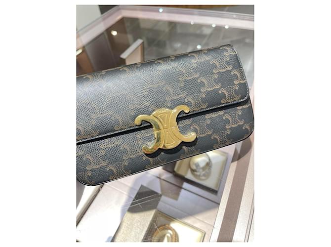 Céline Borsa sottobraccio Celine Marrone Monogramma - vista 9