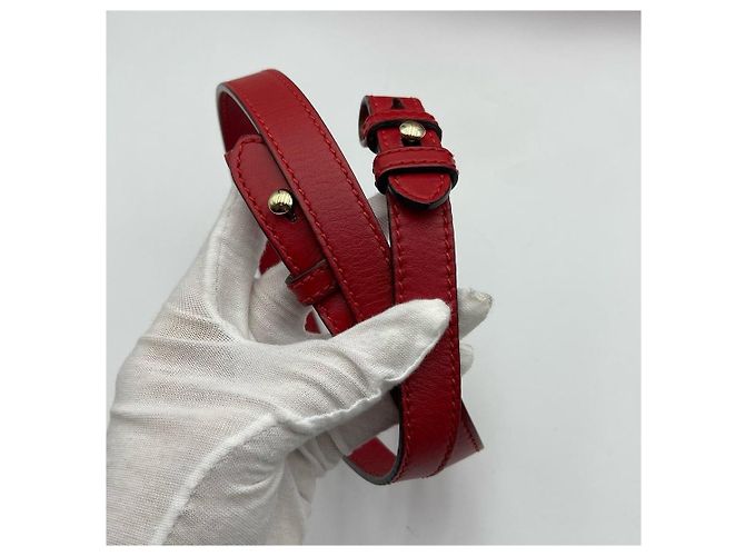 Borsa Tote Gucci Monogram Canvas Heart Charm Rosso Beige - vista 9