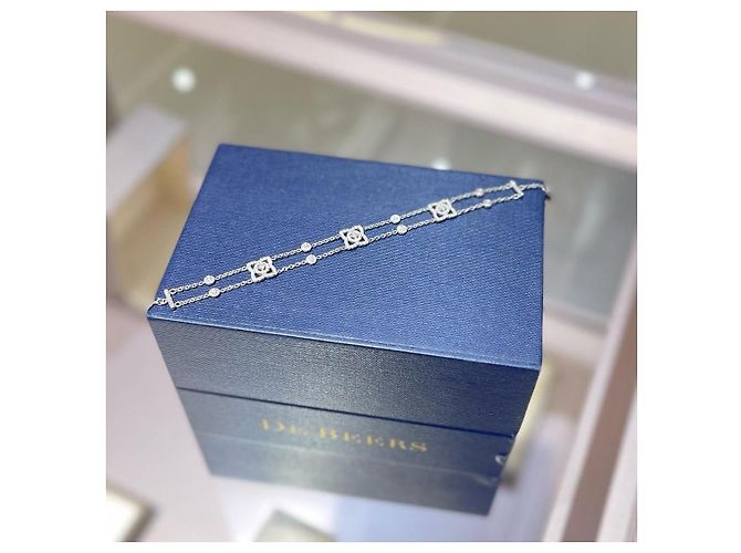 Bracciale con Diamanti De Beers Argento - vista 2