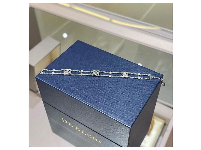 Bracciale con Diamanti De Beers Argento - vista 3