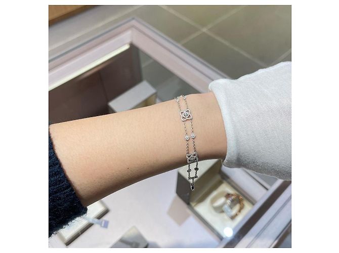 Bracciale con Diamanti De Beers Argento - vista 4