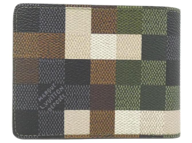 Louis Vuitton Damouflage Portefeuille Slender Verde chiaro - vista 2
