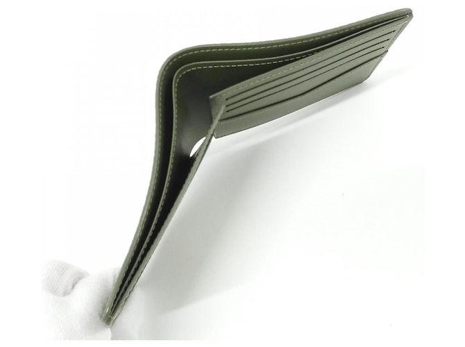 Louis Vuitton Damouflage Portefeuille Slender Verde chiaro - vista 4