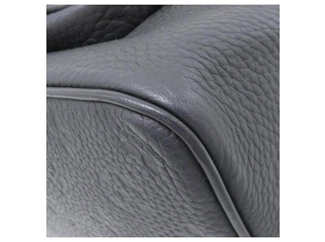 Zaino Louis Vuitton Taurillon Monogram Montsouris Nero - vista 3