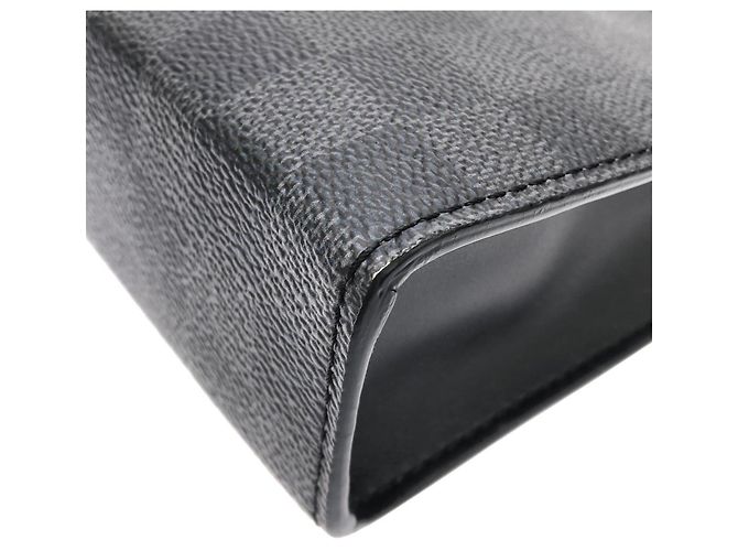 Borsa a tracolla Louis Vuitton Damier Graphite Stamp Gaston Damier ebene - vista 3