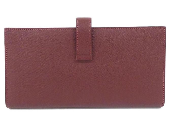 Hermès Bearn Soufflé Long Wallet Rot - Ansicht 2