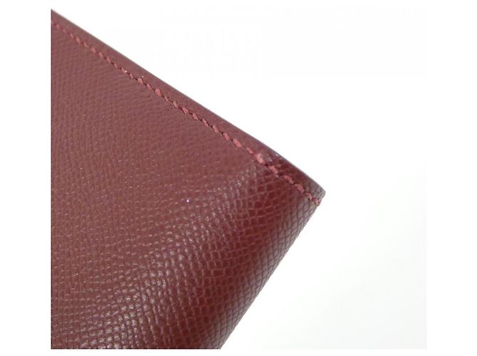Hermès Bearn Soufflé Long Wallet Rot - Ansicht 5