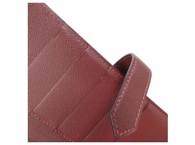 Hermès Bearn Soufflé Long Wallet Rot - Ansicht 7