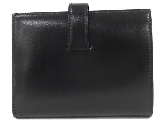 Hermès Cartera Compacta Hermes Bearn Monochrome Negro - vista 2