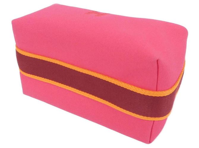 Hermès Pochette borsa Hermes Bride à Black PM Rosa - vista 3