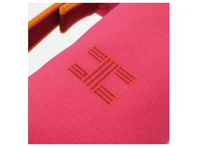 Hermès Pochette borsa Hermes Bride à Black PM Rosa - vista 5
